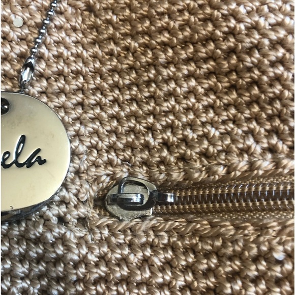 Kaela Crocheted Crossbody Bag Camel Tan - Picture 2 of 8